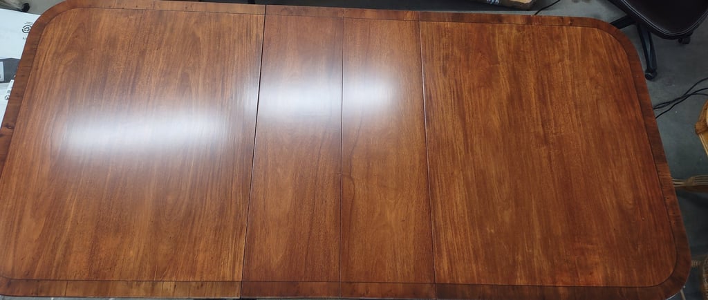 Vintage restored maple dining table from 1968