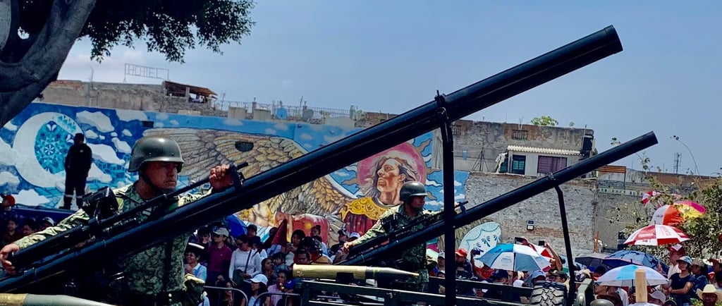 Cinco de Mayo parade in Puebla, Mexico