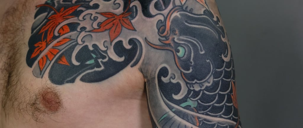 koi fish tattoo idea meaning hori irezumi Munich
