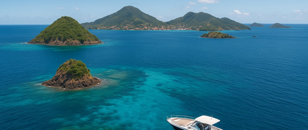 Carte des saintes Guadeloupe