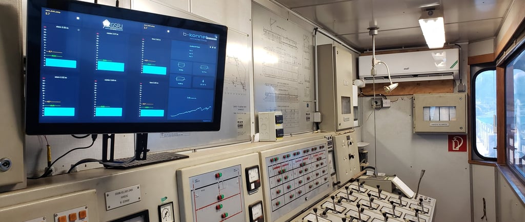 control de diques flotantes