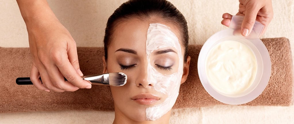 woman facial treatment brush