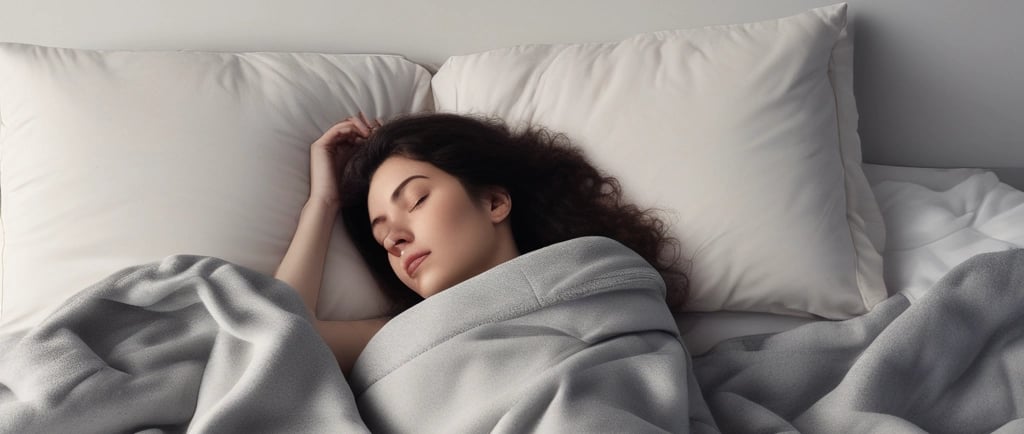 A serene bedroom with soft lighting and a neatly made bed, inviting relaxation and rest.