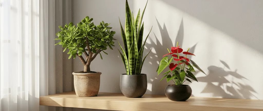 Selección de plantas de la suerte y Feng Shui para decorar el hogar y atraer abundancia.