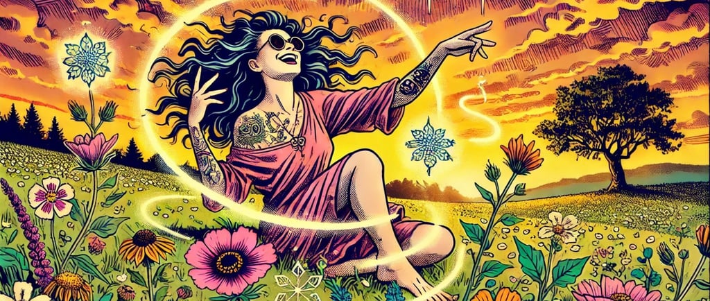 a woman in a pink dress is holding a wand wand