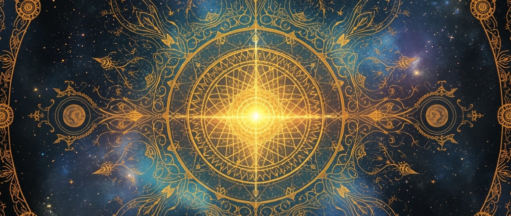 a golden sunflower with a star in the middle