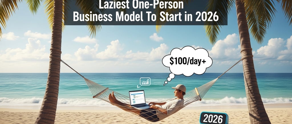 The Laziest One-Person Business Model to Start in 2026 ($100/Day+).