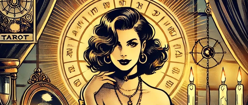 a woman in a dress and a skull headdress