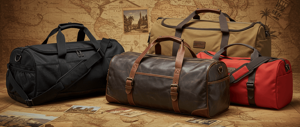 best travel stylish duffel bag with shoulder strap