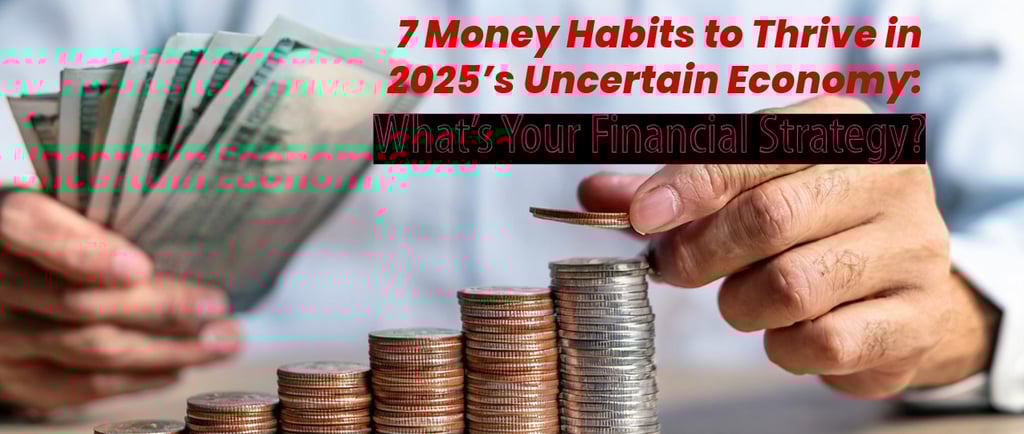 a man holding money and money stacks with the words 7 ways to make money
