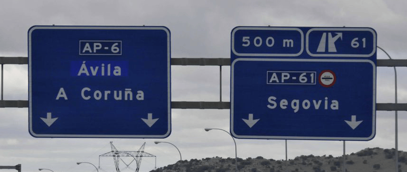 Peaje Ávila Madrid