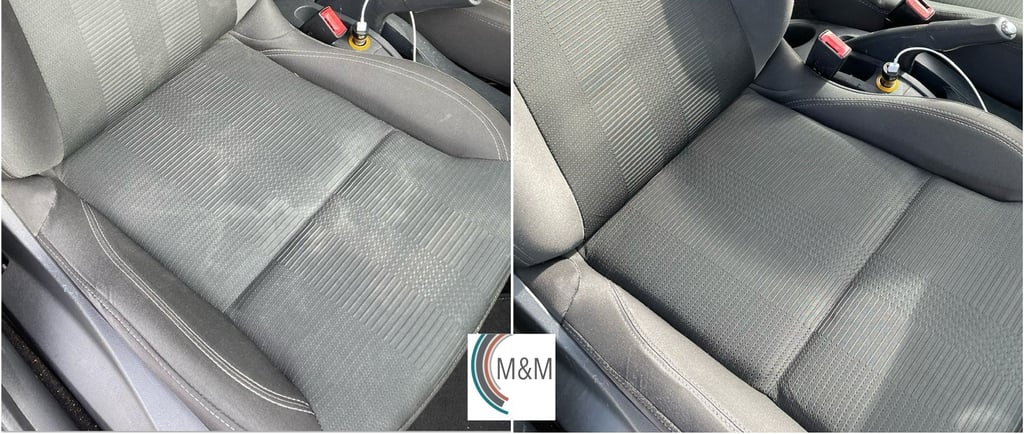 Nettoyage de siège de voiture par m&m services pro rouen