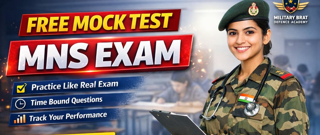 free mock test mns army exam 2026