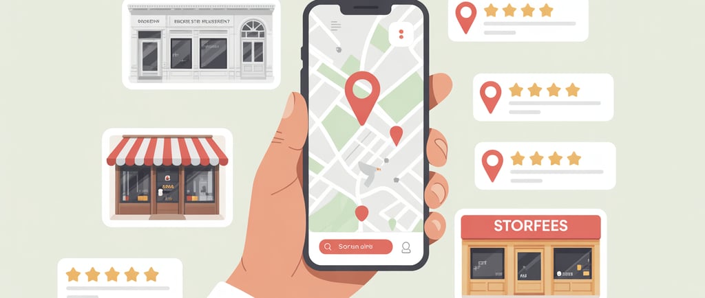 a person holding a phone with a map on it