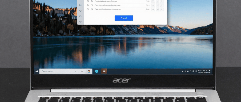 black Acer laptop