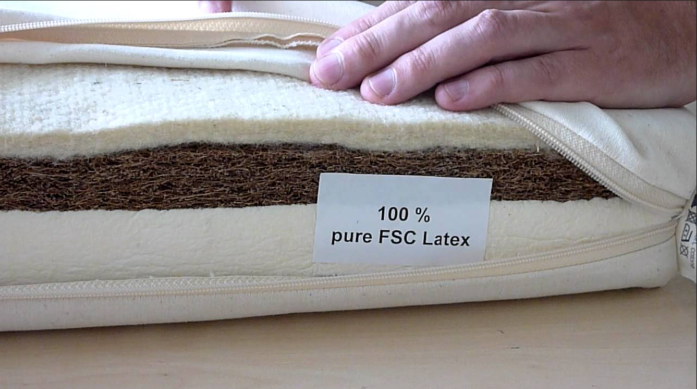 De inhoud van Prolana natuurlatex babymatras van Greenjump 