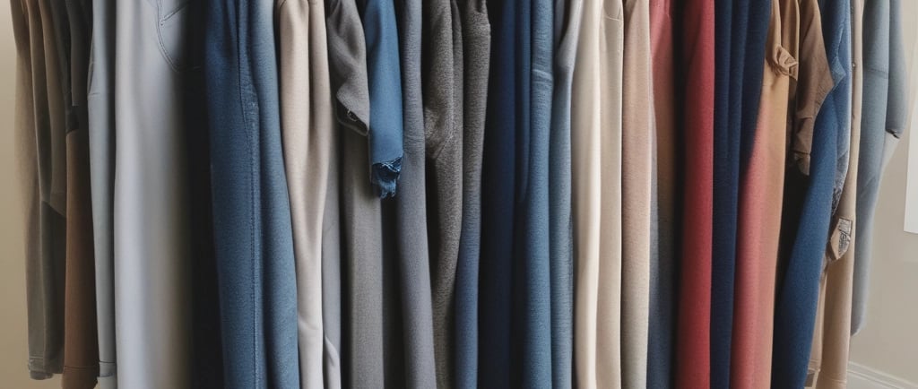 A petite woman joyfully trying on a perfectly fitted jacket in a cozy, sunlit boutique.