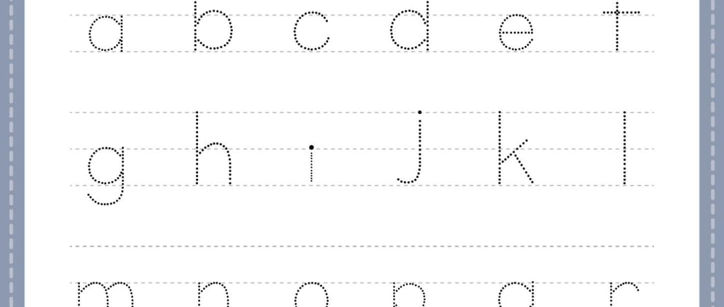 Free printable alphabet tracing worksheets for preschool and kindergarten. 