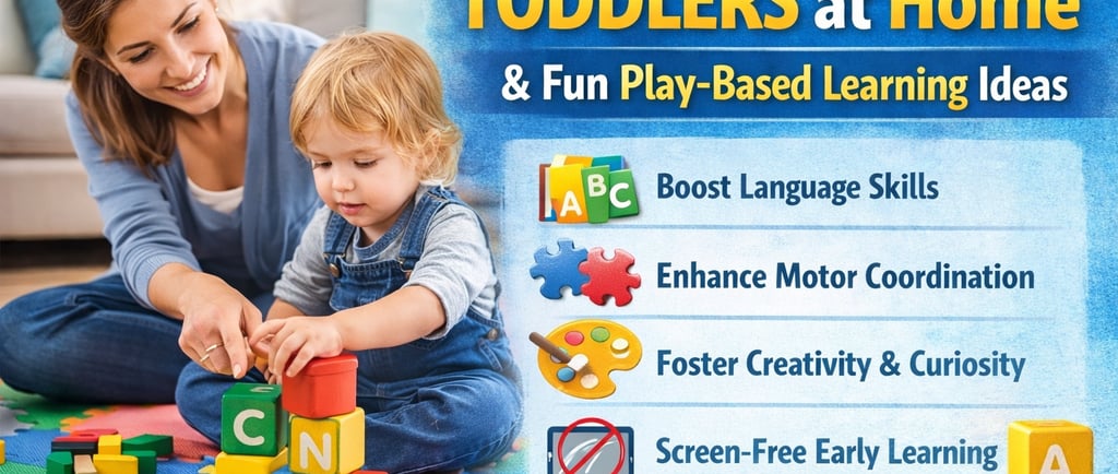 Educational activities for toddlers learning through play at home