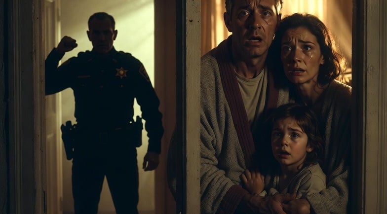 Sheriff officers knocking at 6 AM for unpaid child support warrant - Robert Bulka's terrifying arres
