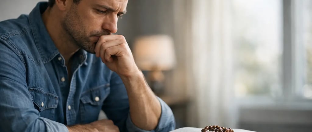man in doubt about religion