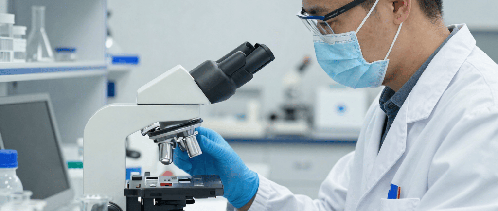 Omega-3 capsules are in a bottle.