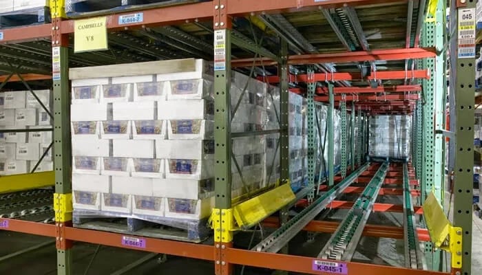 pallet flow racking systems equipement industriel rc