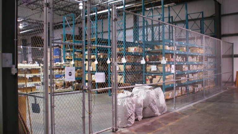 warehouse security fencing