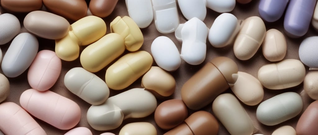 a woman is holding a container of hair products
