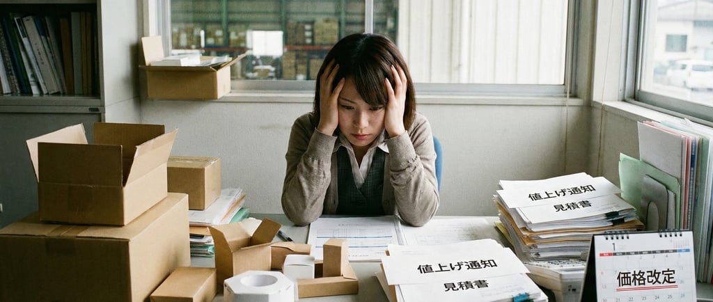 値上げで悩んでいるイメージ