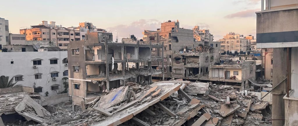 a building with a lot of rubble and rubble