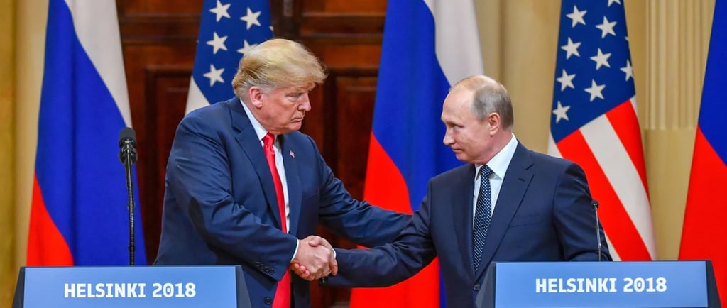 Trump and Putin at Helsinki in 2018