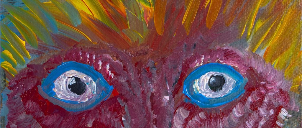 chupacabra staring at prey