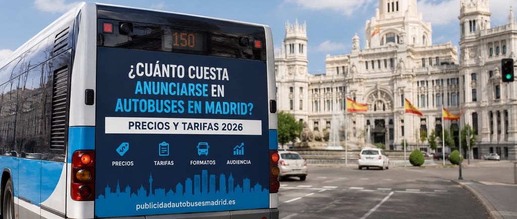 Cuánto cuesta anunciarse en autobuses en Madrid