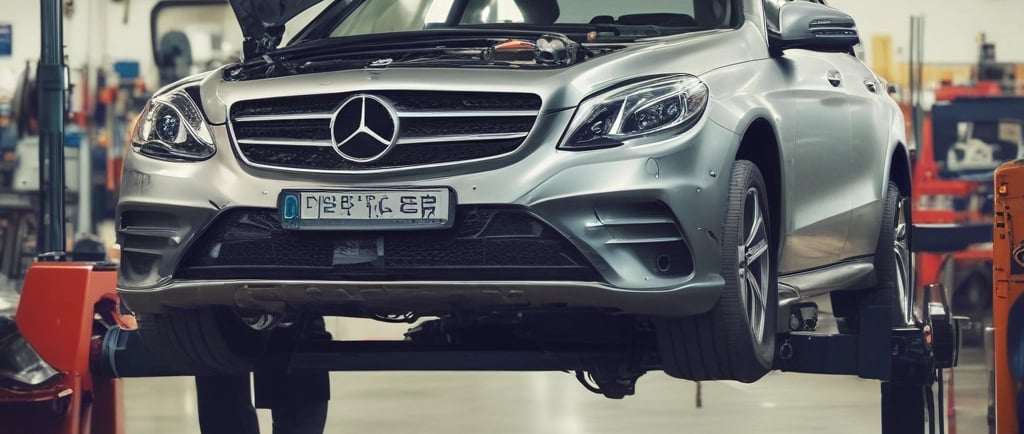 Flat tire on a vintage car