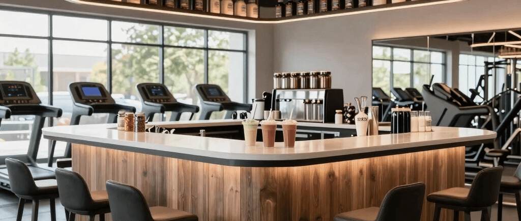 A display case filled with lots of food