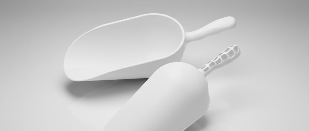 Assortimento sessole bianche professionali. Diverse misure per ogni esigenza di laboratorio.