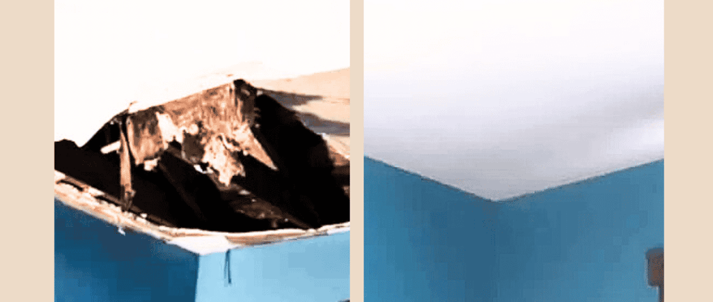 repair a hole in popcorn texture ceiling easthampton ma