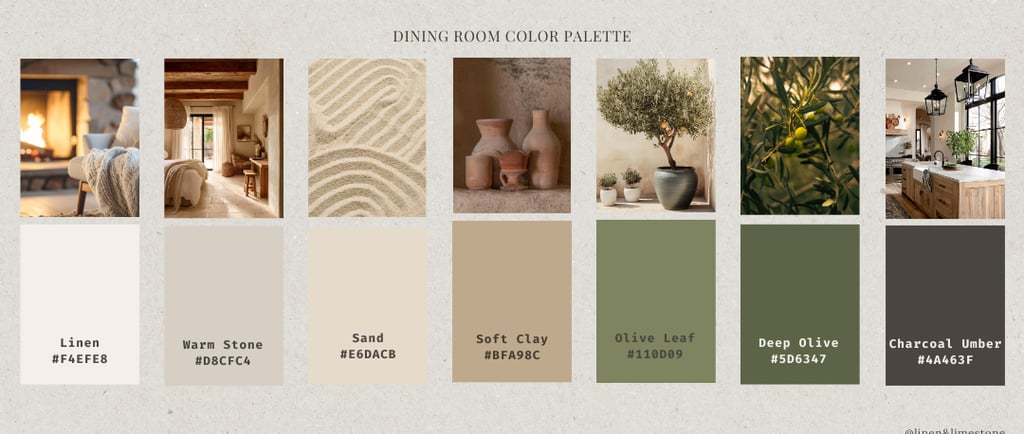 Color Palette Dining Room