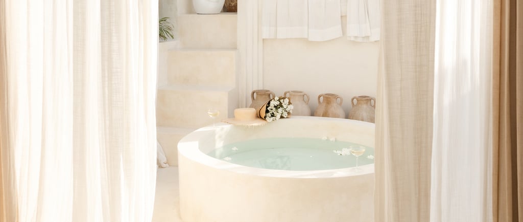 French Mediterranean Bathroom