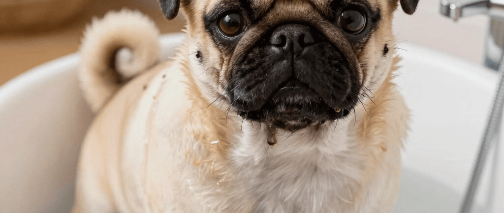 fawn pug on green grass field during daytime