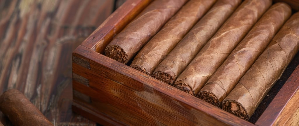 a box of cigars with dominican cigars in it
