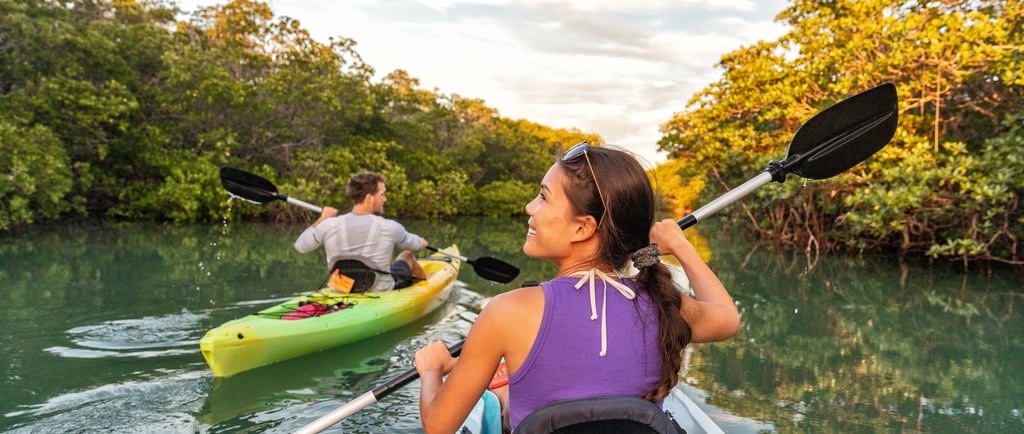 kayaking in los haitises
