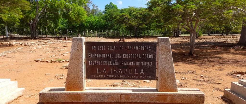 Historic monument at La Isabela, first city of the New World, Dominican Republic