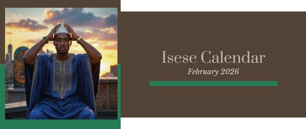 Isese calendar February 2026