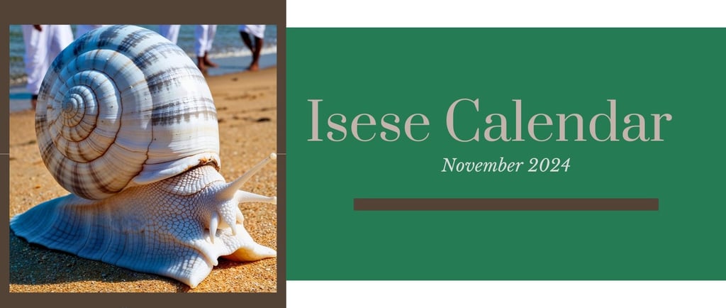 November 2024 Isese Calendar - when is Ose Ifa, Ose Obatala, Ose Osun or Ose Sango