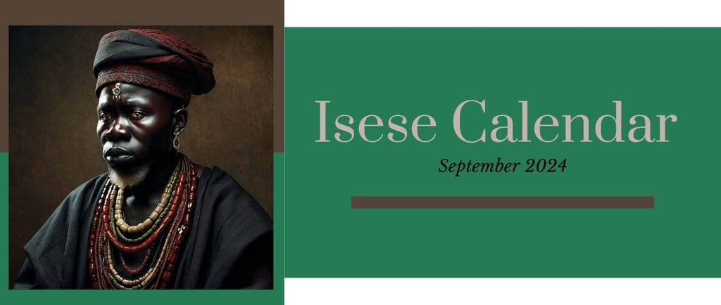 Isese Calendar 2024