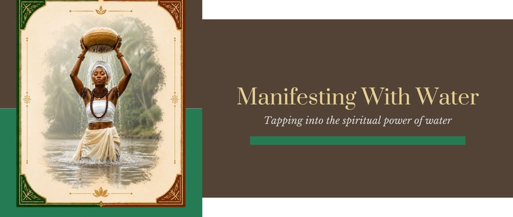 manifesting with water - the spiritual power of water
