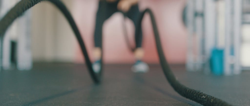 battle rope blurred image