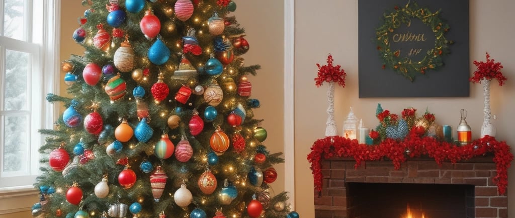 christmas tree with gifts